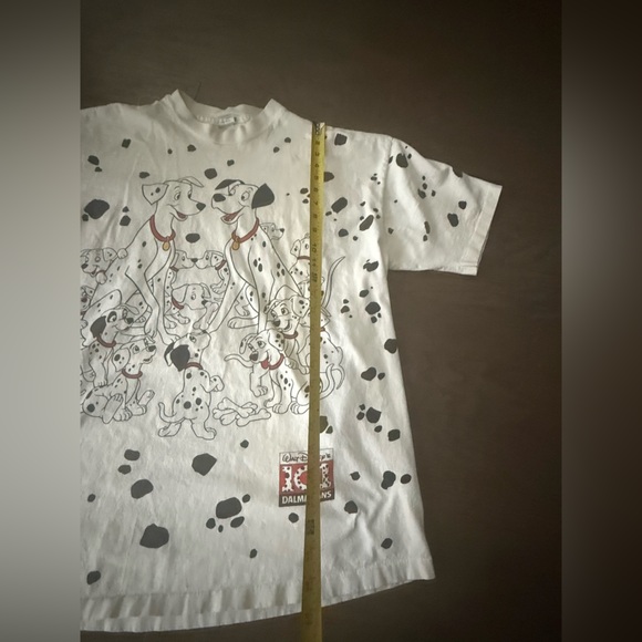 Vintage 1990s 101 Dalmatians All Over Print T-shirt Movie Single Stitch Disney - Picture 3 of 15